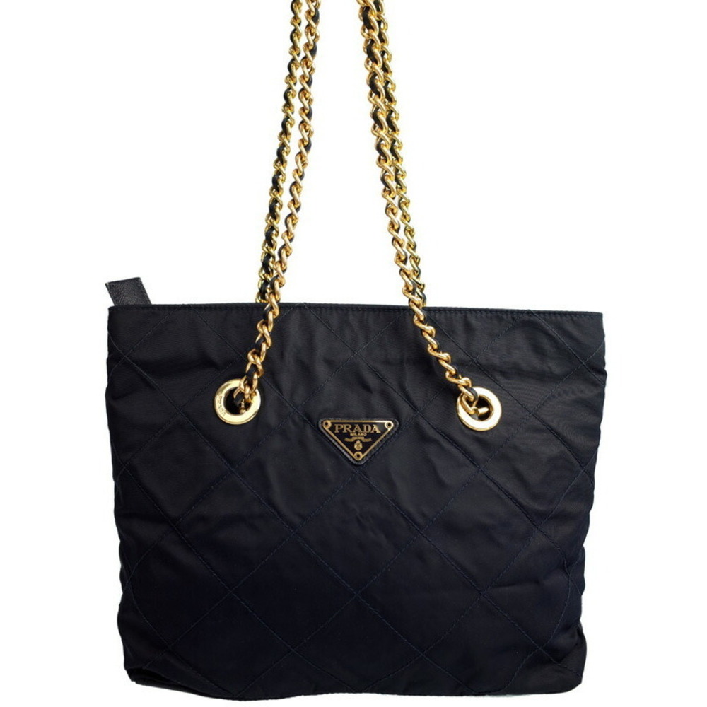 Prada Quilted Chain Tote Bag